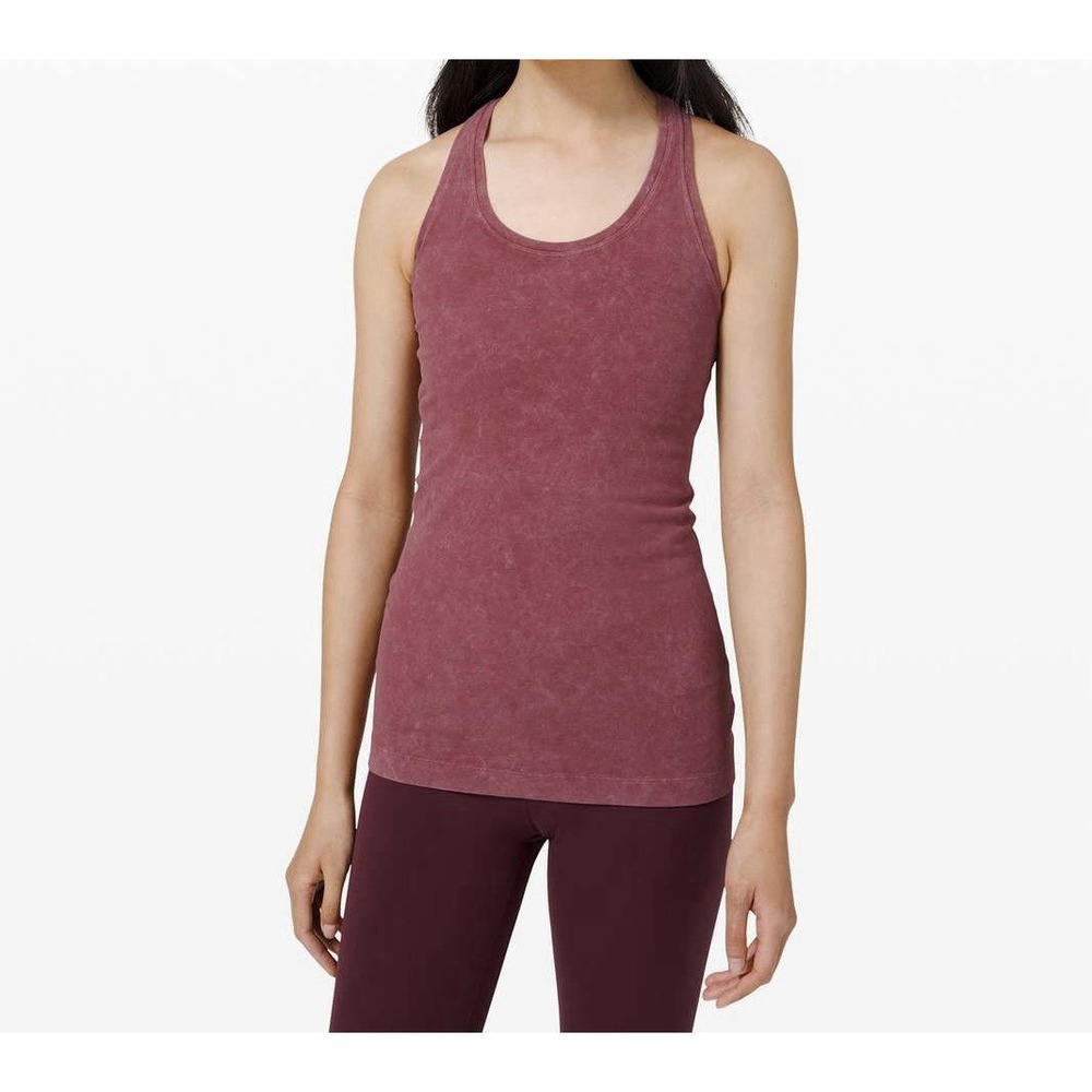 Lululemon Cool Racerback II Dye Washed Chianti Women's Size 4